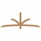 Ekena Millwork Davenport Timber Gable Bracket, Western Red Cedar, 84"W x 31"H x 3 1/2"D x 3 1/2"F, 9/12 Pitch GBW084X31X0404DAV00SWR - alternate 1